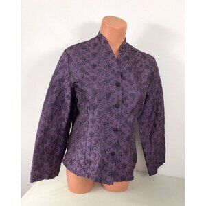Deborah Parker Silk Blouse Womens Small